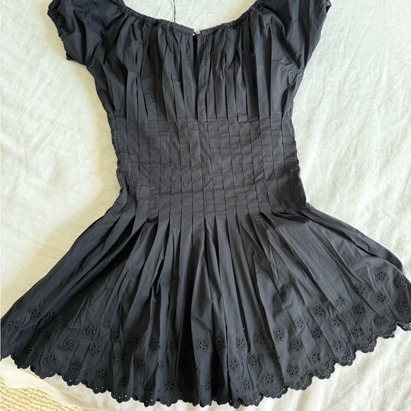 Frankie's Bikinis Black Off-Shoulder Mini Dress - Picture 4 of 6